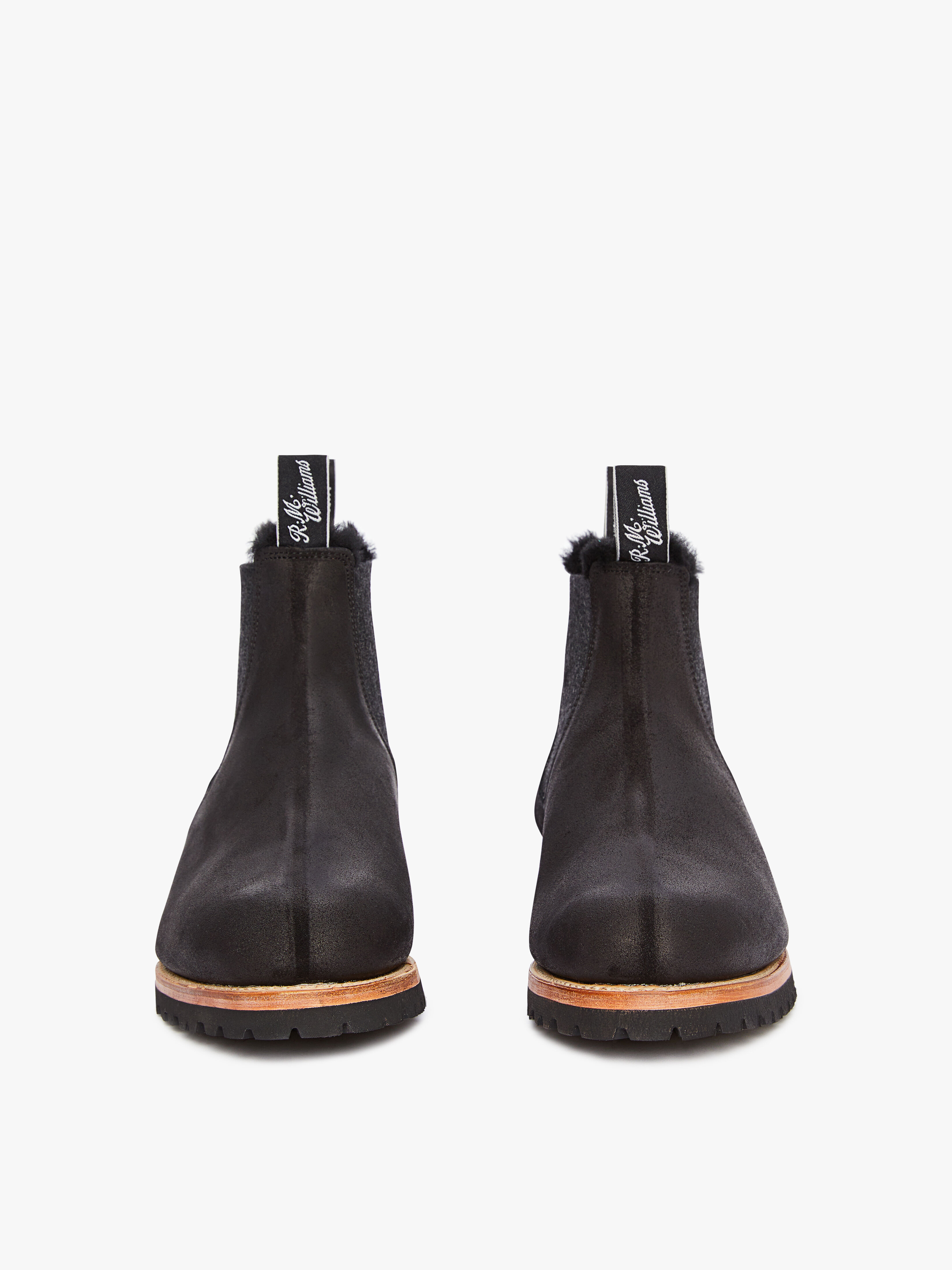 shearling chelsea boot