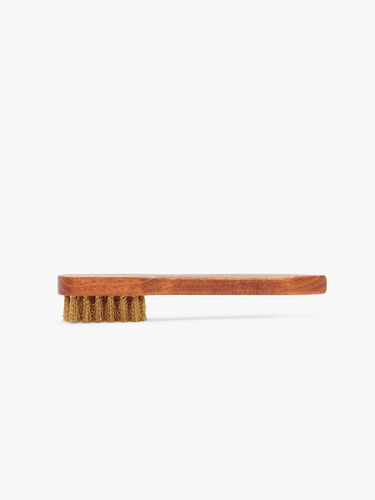 Suede Brass Bristle Brush