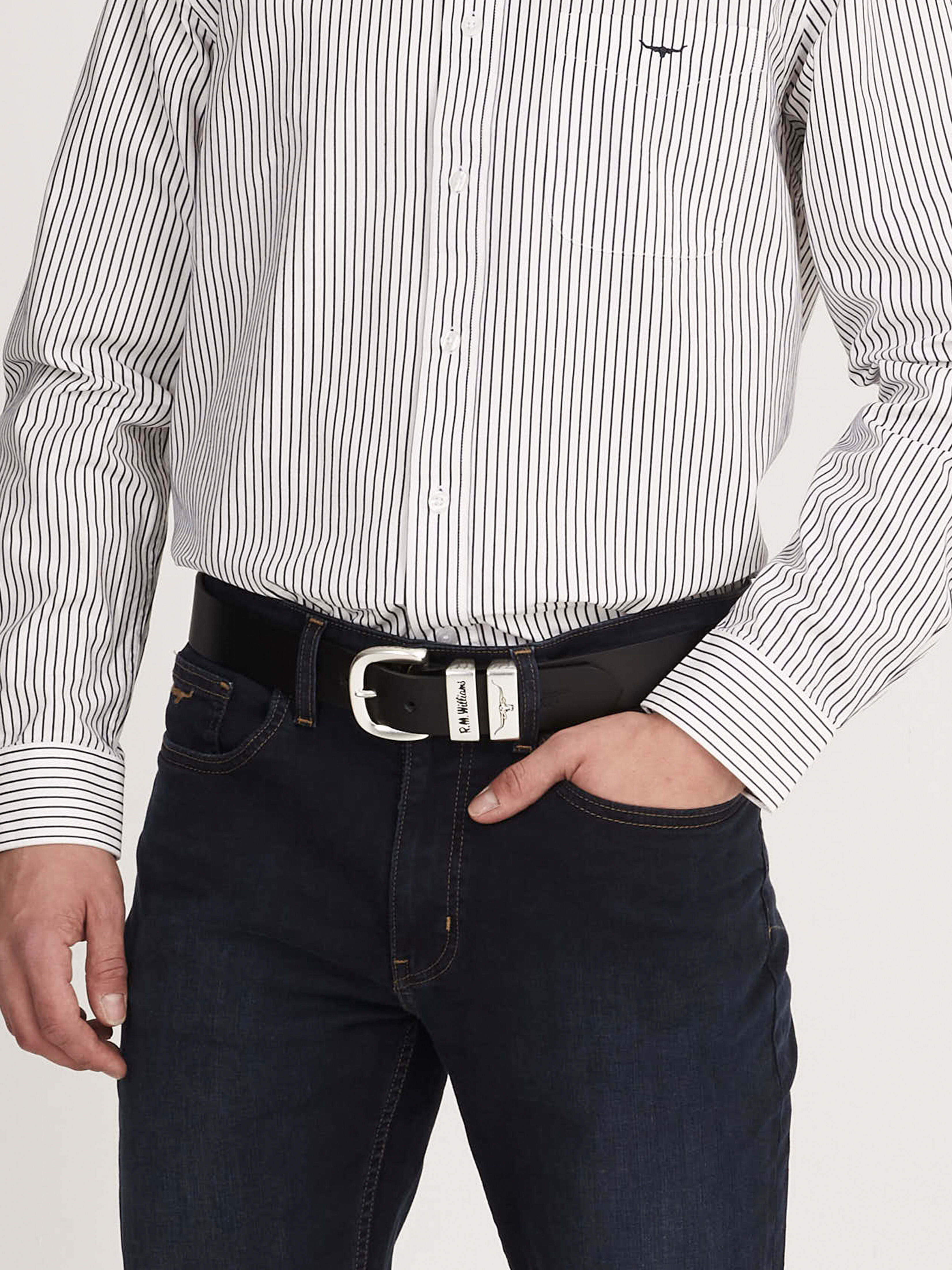 rm williams leather belt