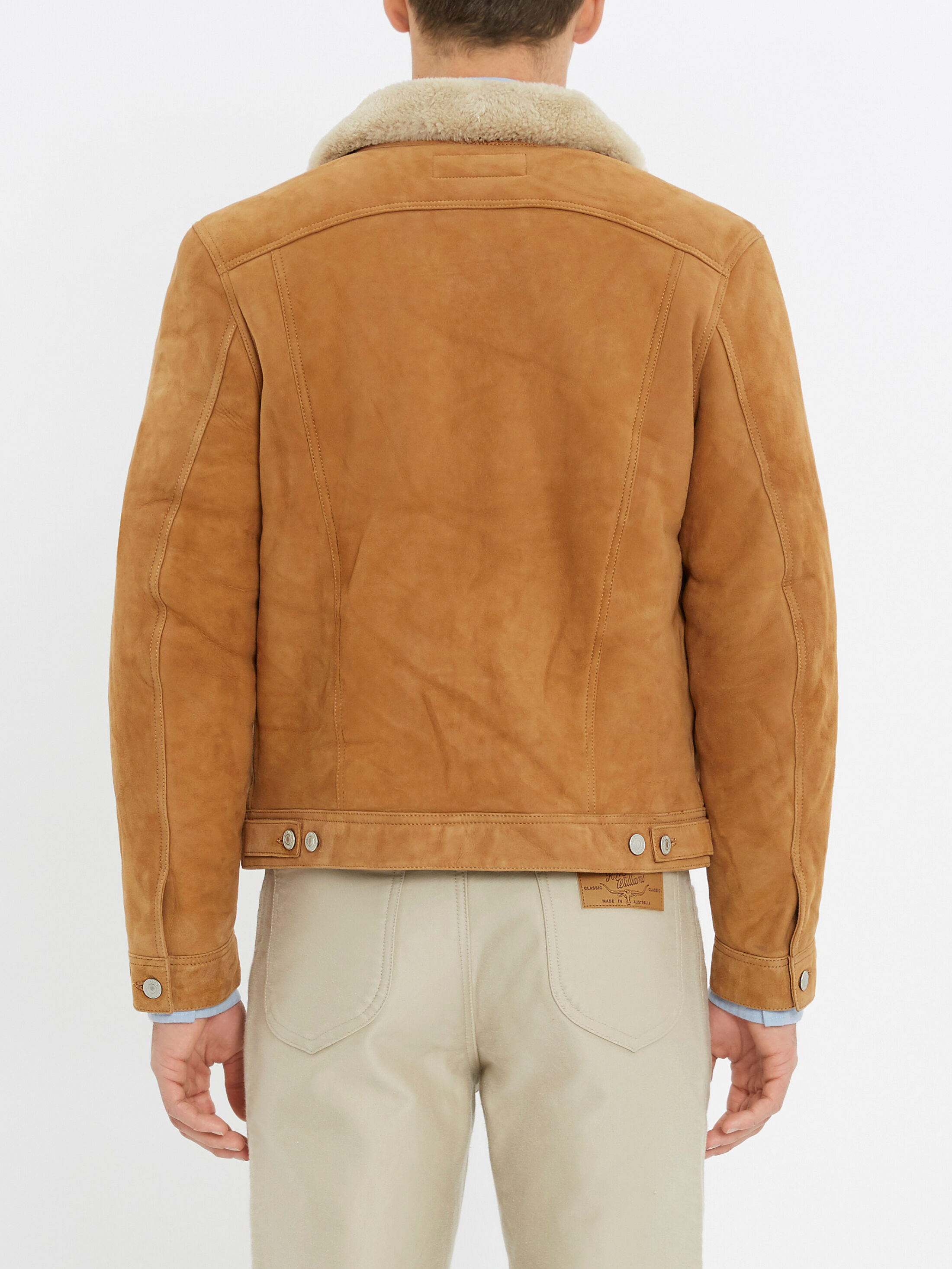 Rm williams suede jacket cheap