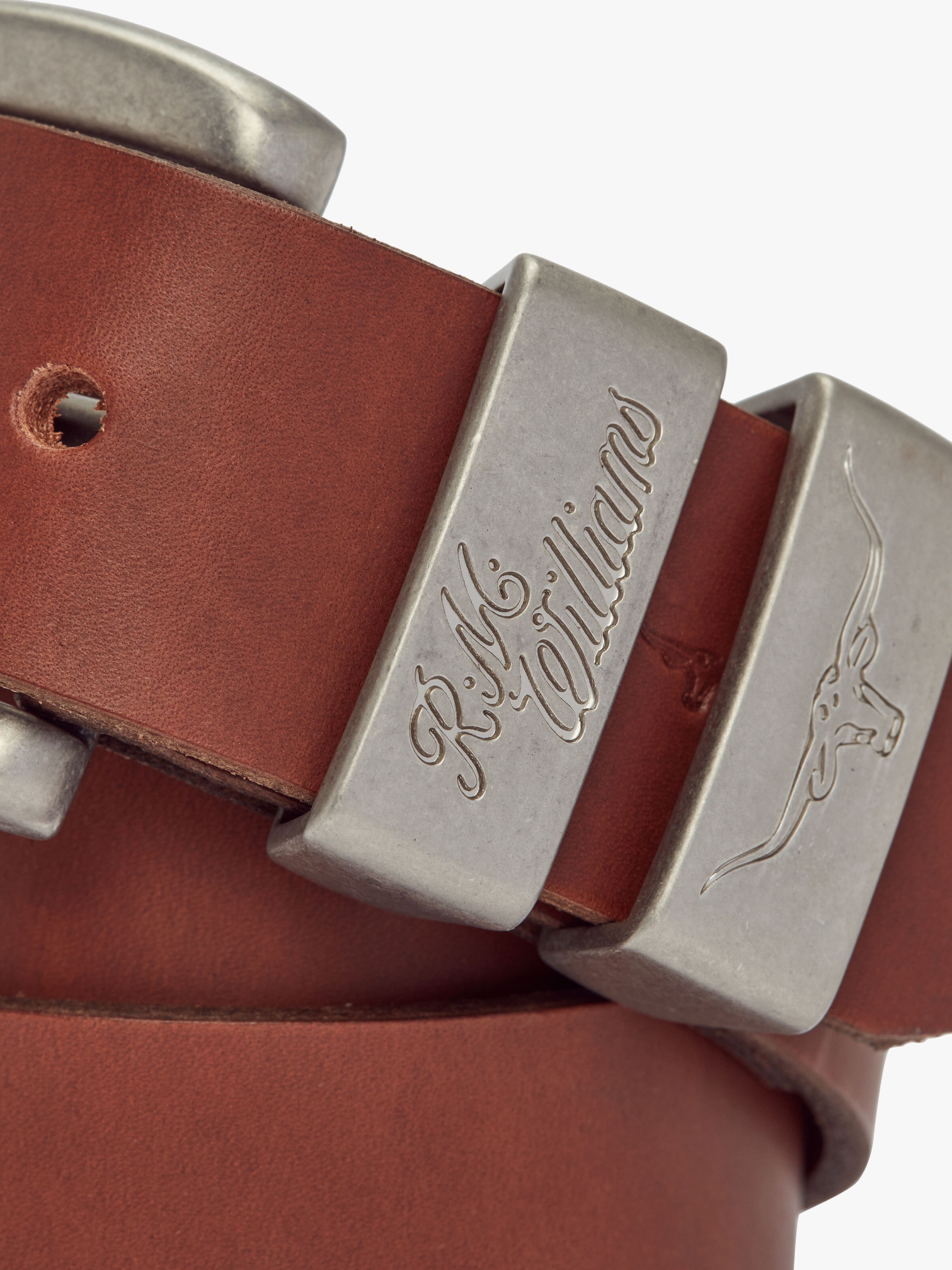 Rm williams dark tan belt clearance