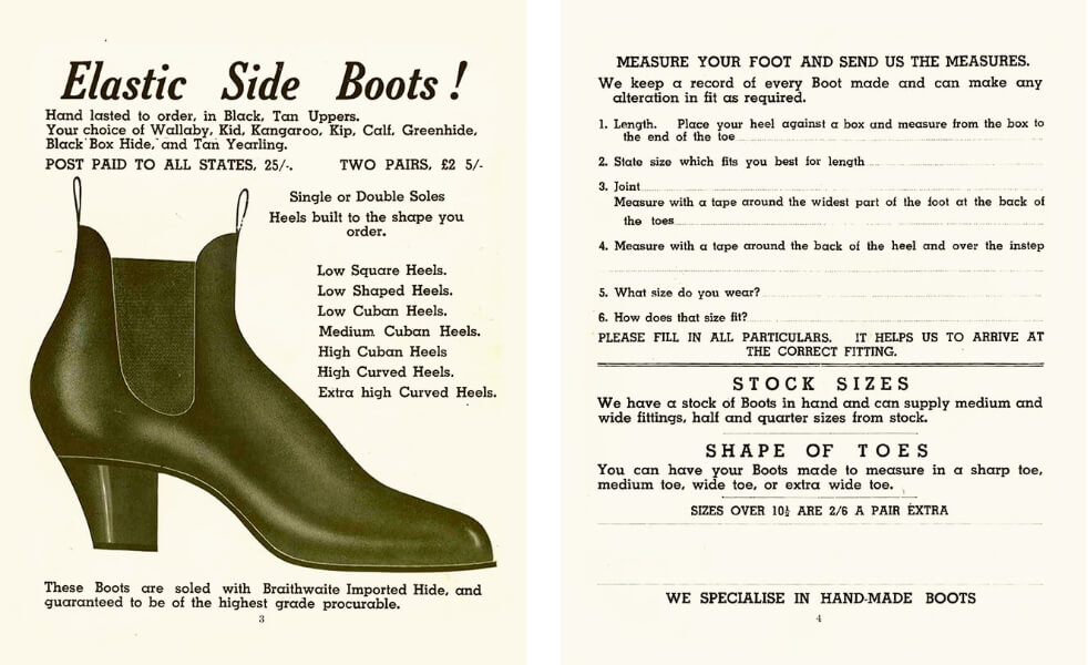 elastic sided boots advertising elastic sided boots advertising