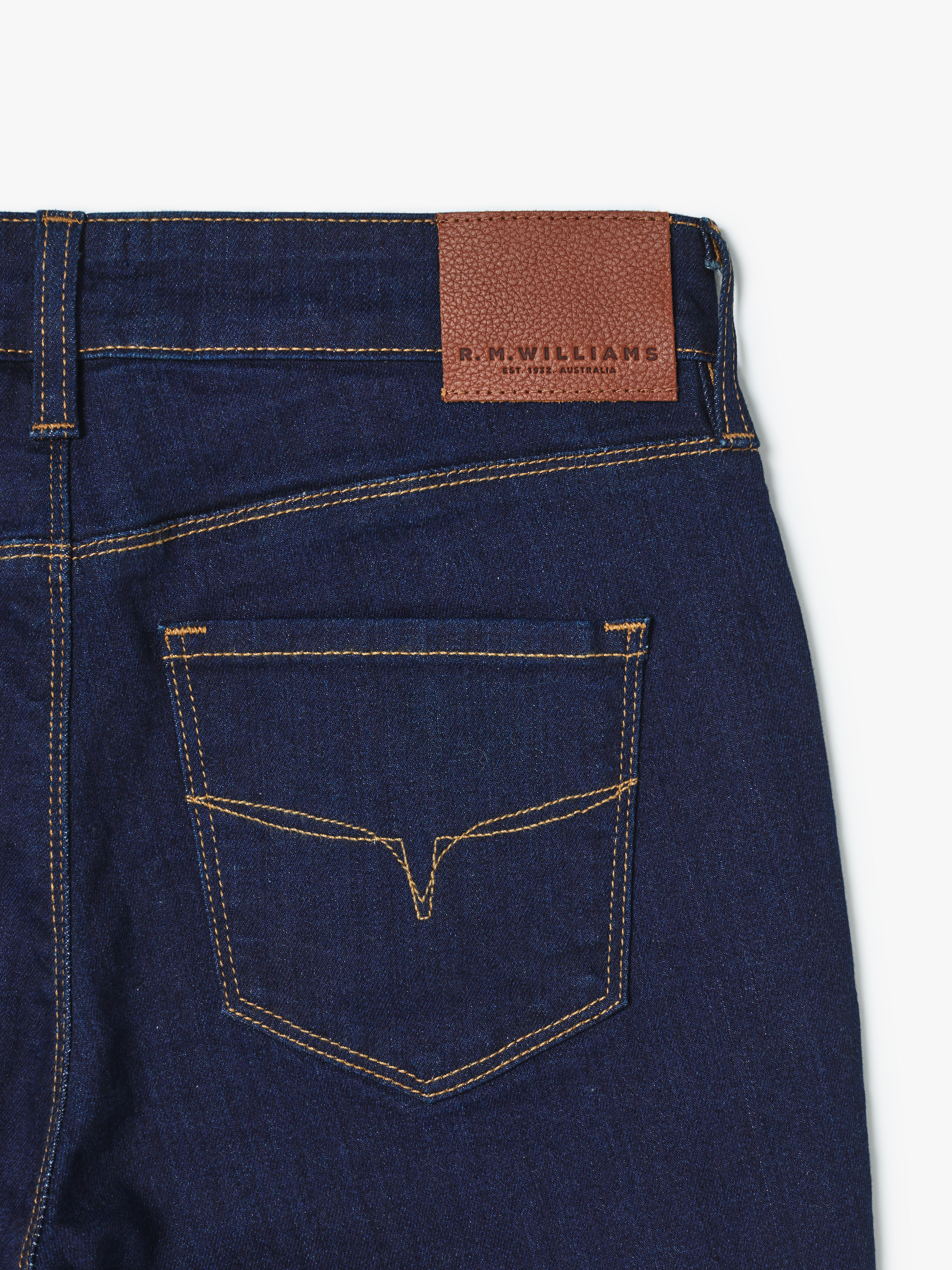 Indigo Rinse Wash Kiara Jeans | R.M 