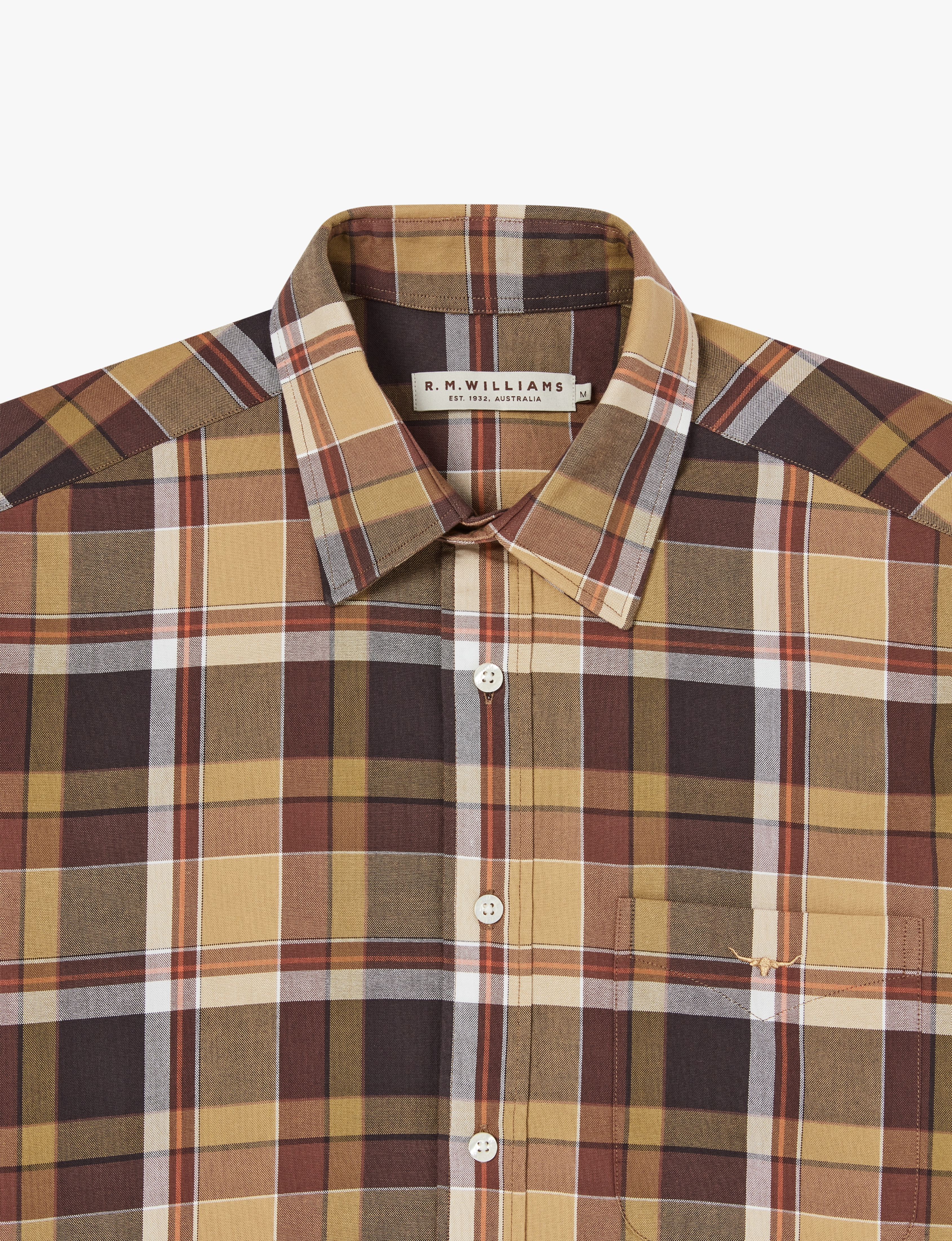 Collins Shirt - Brown/Check | Mens 